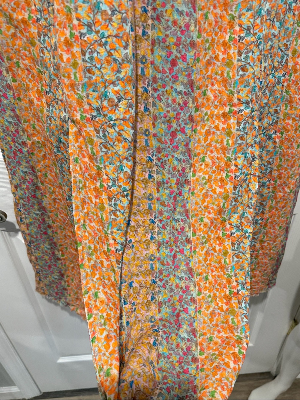 Natural Life cosette floral embroidered cotton maxi dress size L/XL - Picture 6 of 9